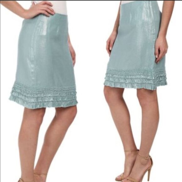 TOMMY BAHAMA Ferrin Foil Linen Pencil Skirt - Picture 10 of 11